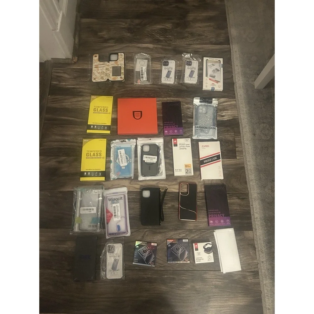 Wholesale Mixed Lot of 25 Assorted‎ iPhone Cases,Galaxy,screen/watch Protectors